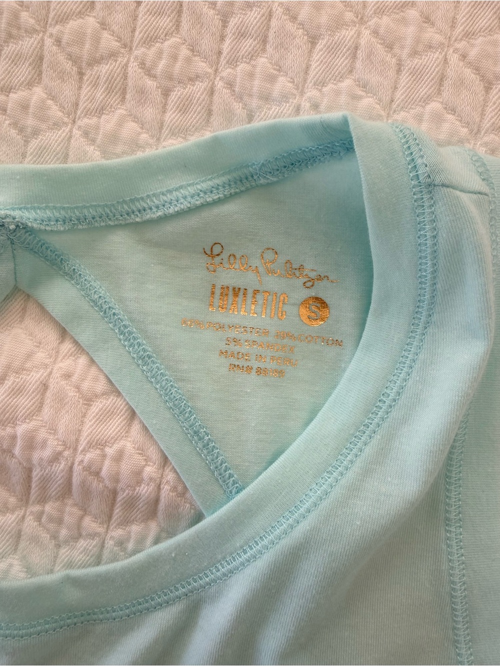 S- Lilly Pulitzer Seafoam Racerback Tank and M- Ocean Trail Shorts - Picture 6 of 12